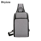 Men's Vintage Nylon Chest Bag Large Capacity