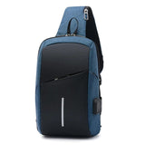 Arrival Men Belt Bag USB Charging Chest Bag Travel Casual Leisure Bag