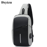 Arrival Men Belt Bag USB Charging Chest Bag Travel Casual Leisure Bag