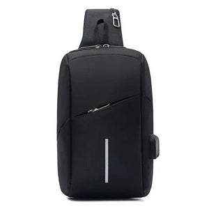 Arrival Men Belt Bag USB Charging Chest Bag Travel Casual Leisure Bag