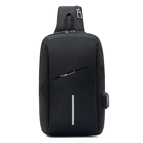 Arrival Men Belt Bag USB Charging Chest Bag Travel Casual Leisure Bag