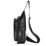 Shoulder Messenger Bags Pu Leather Casual Unisex Zipper Soft Male
