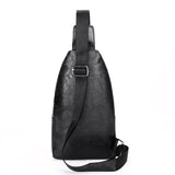 Shoulder Messenger Bags Pu Leather Casual Unisex Zipper Soft Male