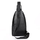 Hot PU Leather Sling Chest Crossbody Bag Biker Satchel Waist Pack