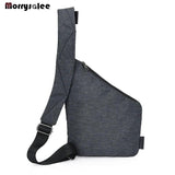 Men's Nylon Chest Bag Multi-function Crossbody