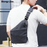 Men's Nylon Chest Bag Multi-function Crossbody