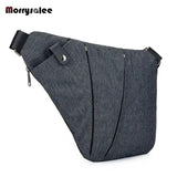 Men's Nylon Chest Bag Multi-function Crossbody
