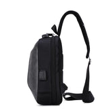 Unisex Sling Chest Pack USB Charging Sports Crossbody Handbags