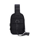 Unisex Sling Chest Pack USB Charging Sports Crossbody Handbags