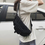 Unisex Chest Bags For Teenagers Boys Casual Shoulder Bag Hip Hop Street Man