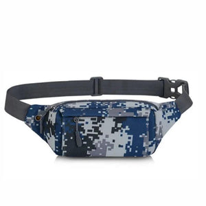 Male Sports Waist Bag Nylon Running Chest Bag Cycling Mountaineering Bag