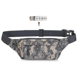 Male Sports Waist Bag Nylon Running Chest Bag Cycling Mountaineering Bag