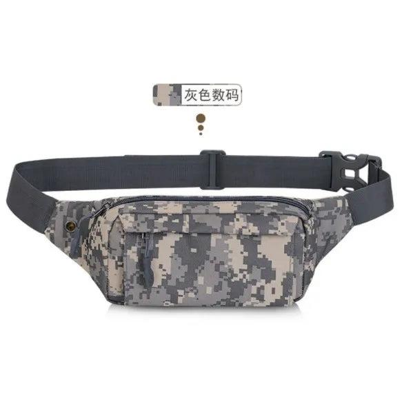Male Sports Waist Bag Nylon Running Chest Bag Cycling Mountaineering Bag