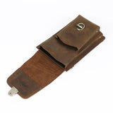 Smart King Waist Packs for Men Crazy Horse Leather Man Belt Bag