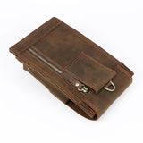 Smart King Waist Packs for Men Crazy Horse Leather Man Belt Bag