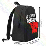 Boxing Graphic Large Capacity Backpack Gym Tote Bag