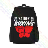 Boxing Graphic Large Capacity Backpack Gym Tote Bag