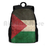 Vintage Palestinian Flag Outdoor Hiking Backpack