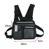 Reflective Chest Bag Waterproof Waist Bag Hip Hop Lightweight Tactical Wallet