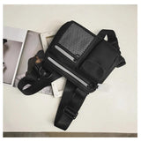 Reflective Chest Bag Waterproof Waist Bag Hip Hop Lightweight Tactical Wallet