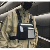 Reflective Chest Bag Waterproof Waist Bag Hip Hop Lightweight Tactical Wallet