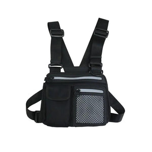Reflective Chest Bag Waterproof Waist Bag Hip Hop Lightweight Tactical Wallet