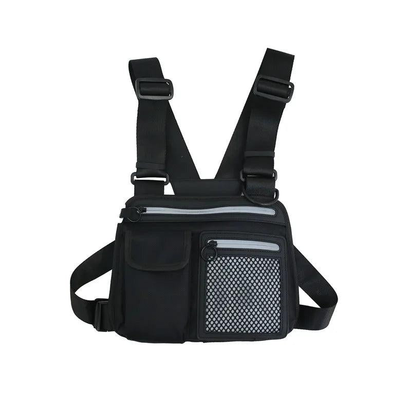 Reflective Chest Bag Waterproof Waist Bag Hip Hop Lightweight Tactical Wallet