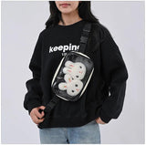 Transparent Ita Waist Pack Bag Pouch Belt Travel Hip Casual Fanny Bag