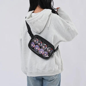 Transparent Ita Waist Pack Bag Pouch Belt Travel Hip Casual Fanny Bag