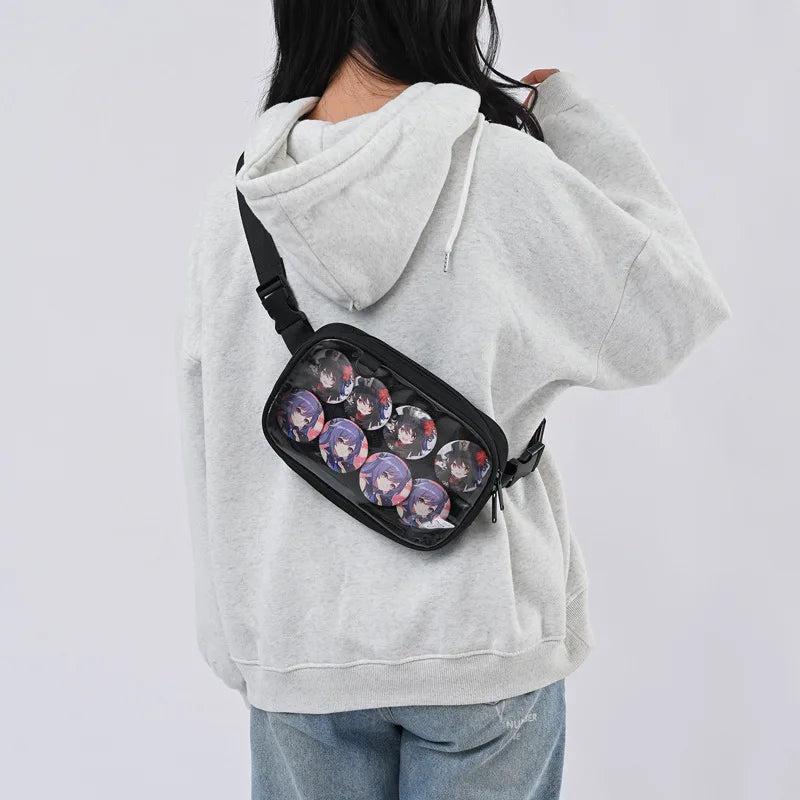 Transparent Ita Waist Pack Bag Pouch Belt Travel Hip Casual Fanny Bag