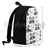 Polygonal Raccoon Hiking Backpack Waterproof