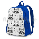Polygonal Raccoon Hiking Backpack Waterproof