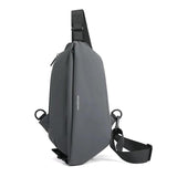 Men Sling Chest Bag Single Shoulder Backpack Waterproof Nylon 3 Zipper Pocket