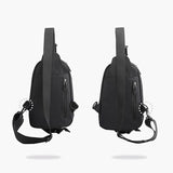 Men Sling Chest Bag Single Shoulder Backpack Waterproof Nylon 3 Zipper Pocket