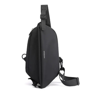 Men Sling Chest Bag Single Shoulder Backpack Waterproof Nylon 3 Zipper Pocket
