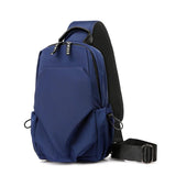 Men Canvas Chest Bag Messenger Bag Crossbody Bag Casual Single Anti Theft