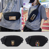 Women's Large Capacity Fanny Pack One Shoulder Messenger Bag