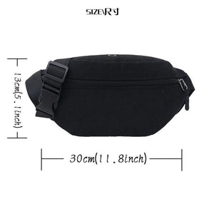 Mini Waist Pack White Sports Bag Messenger Mobile Phone Travel Wallet