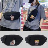 Casual Ladies One Shoulder Waist Bag Sports Running Jogging Zipper Waist Bag