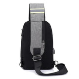 USB Charging Crossbody Bag Men Theftproof Leather Bag