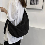 Unisex Dumpling Shaped Crossbody Bag Nylon Messenger Handbag