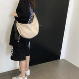 Unisex Dumpling Shaped Crossbody Bag Nylon Messenger Handbag