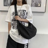 Unisex Dumpling Shaped Crossbody Bag Nylon Messenger Handbag