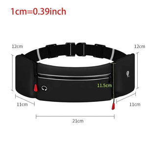 Waterproof Running Belt Fanny Pack Waist Bag Phone Pouch Water Bottle Holder