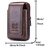 Men's Leather Cigarette Waist Bag Fanny Pack