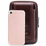 Men's Leather Cigarette Waist Bag Fanny Pack