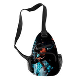 Harajuku 3D Print Chest Bag Waterproof Streetwear Crossbody Bag