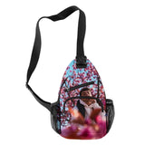 Harajuku 3D Print Chest Bag Waterproof Streetwear Crossbody Bag