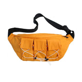 Large Waist Bag Fanny Pack Streetwear Canvas Belt Bags Chest Packs Hip Hop Pack