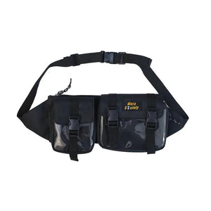 3-Piece PVC Fanny Pack Money Belt Bag for Men